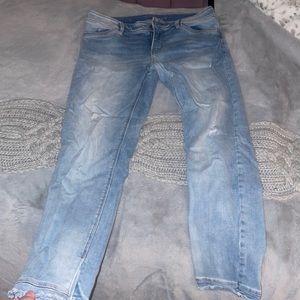 Light wash jeans